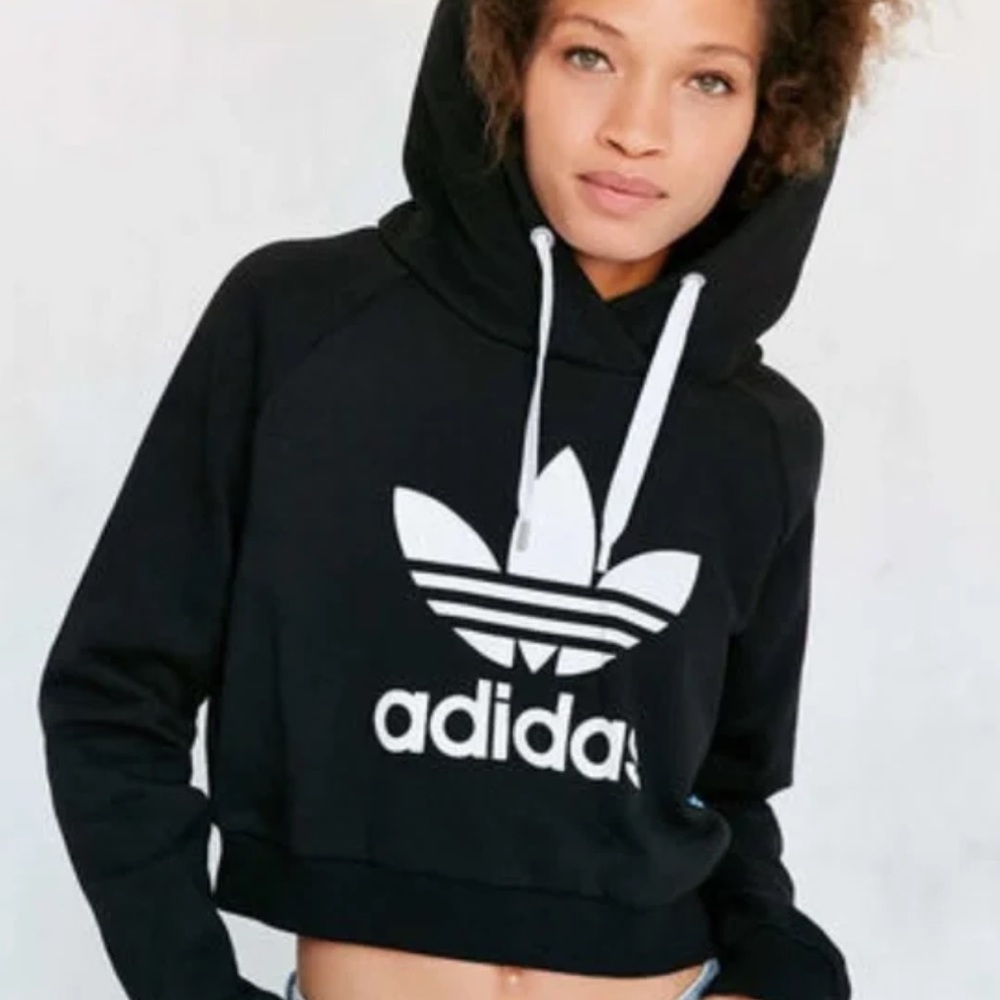 Adidas Trefoil Cropped Hoodie